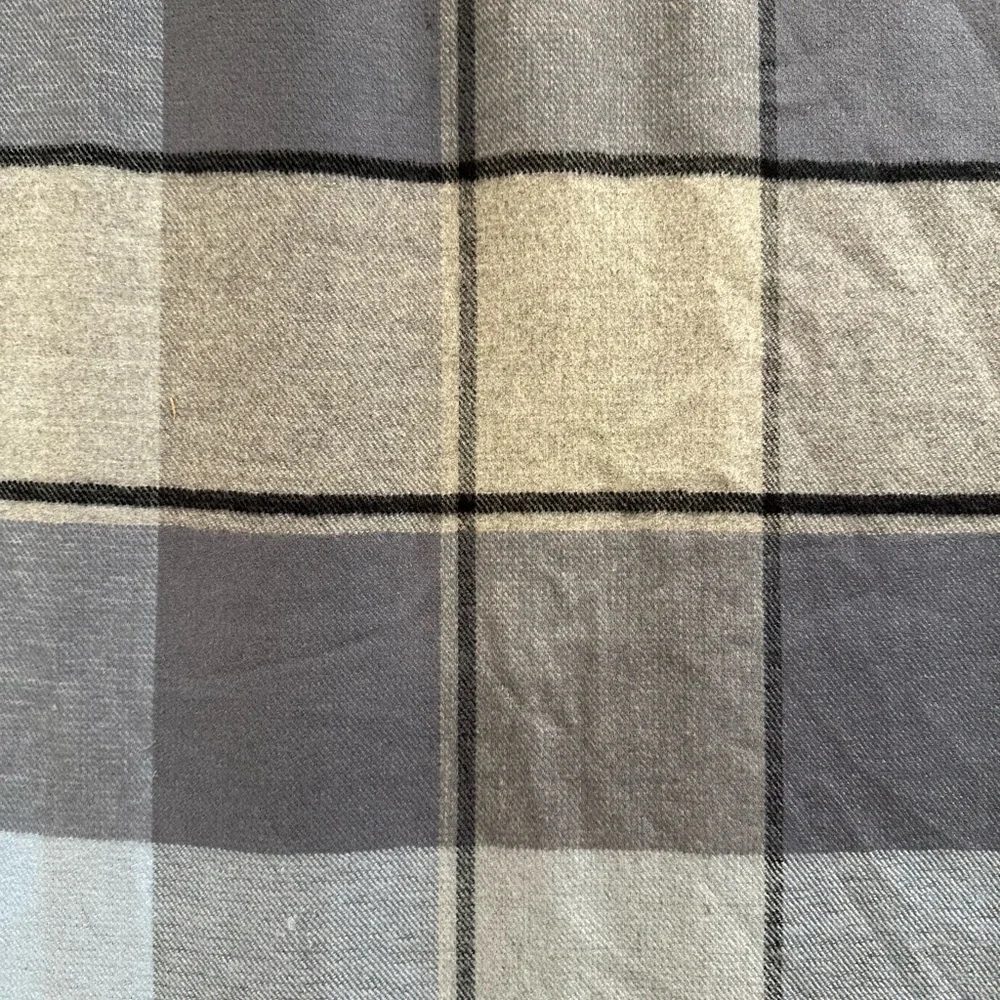 Super SoftDouble sided Plaid & Checked Pattern Blue Toned Long Scarf NEW